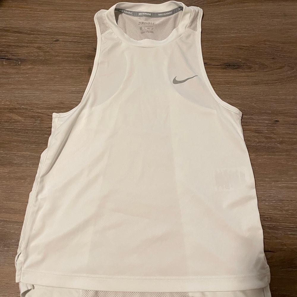 Nike Dri-Fit Running Tank Top in White